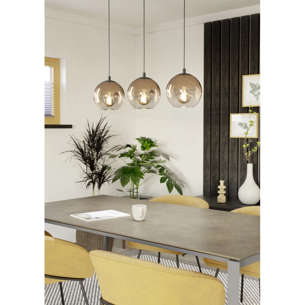 Pendant lamp Ariscani 1 3-light black Eglo 9008606358052
