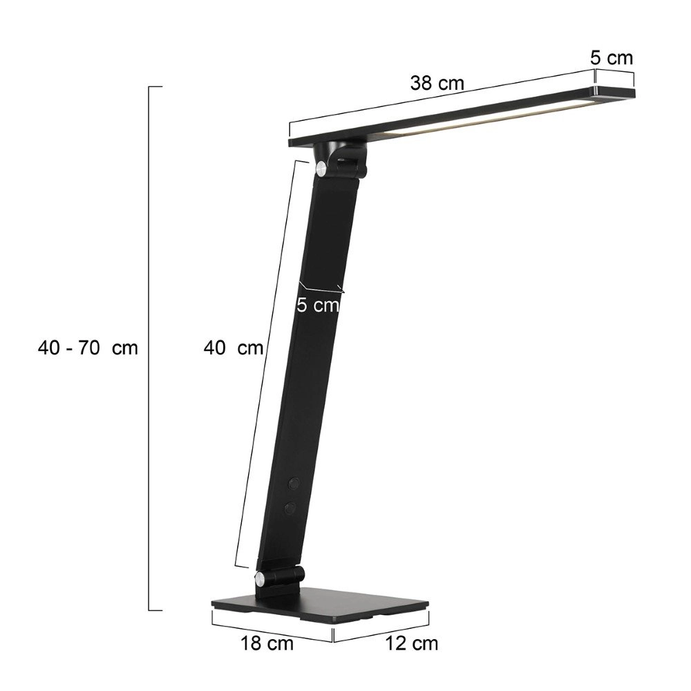 Desk lamp Serenade LED black Steinhauer 8712746132632