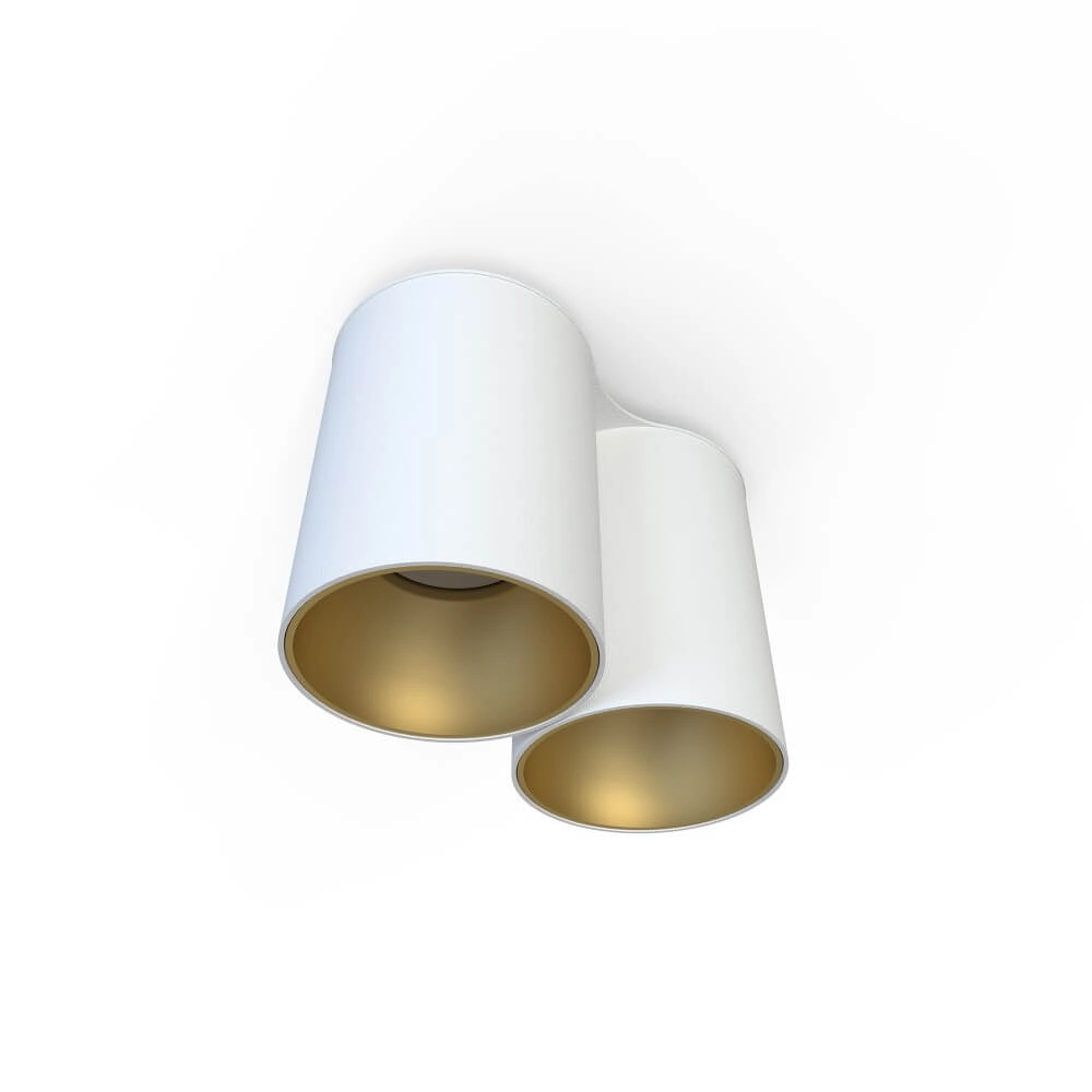 White surface-mounted spotlight Eye Tone 2-light