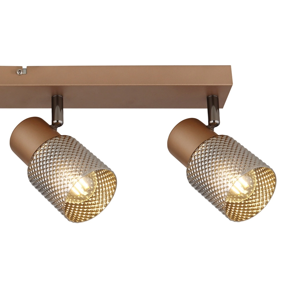 Ceiling lamp Satella 4-light coffee brown Globo 9007371465576