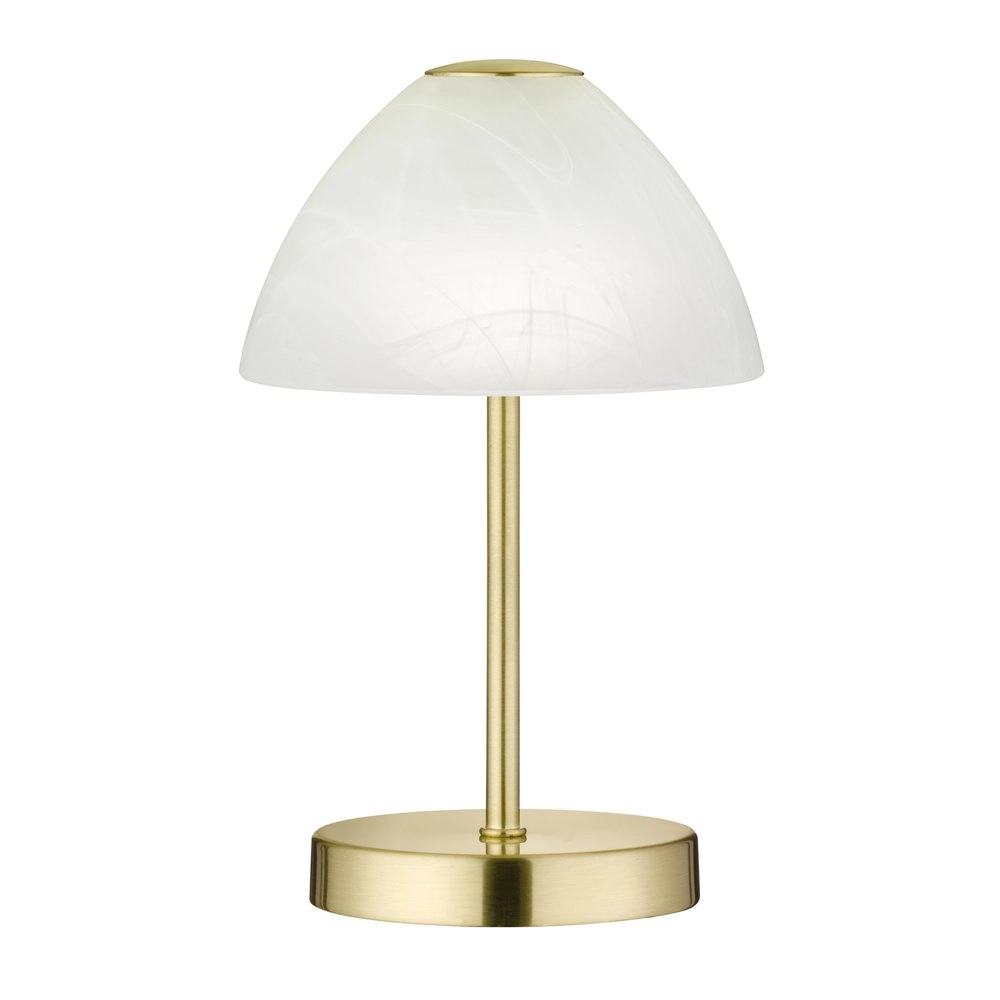 LED table lamp Queen 24cm brass matt