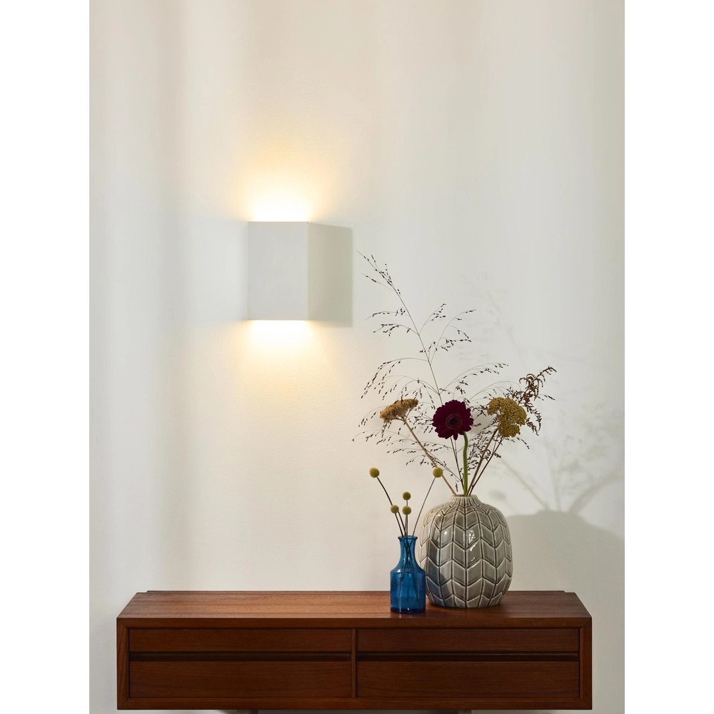 Wall lamp Gipsy rectangle white Lucide 5411212351500