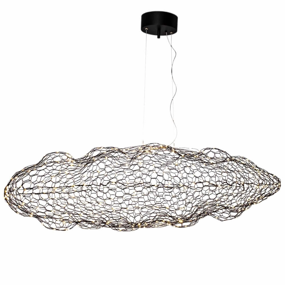 Hanging lamp Hayden matt black 50cm