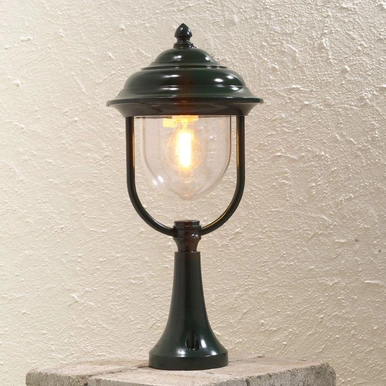 Classic pedestal lamp Parma Antique green KonstSmide 7318307224603