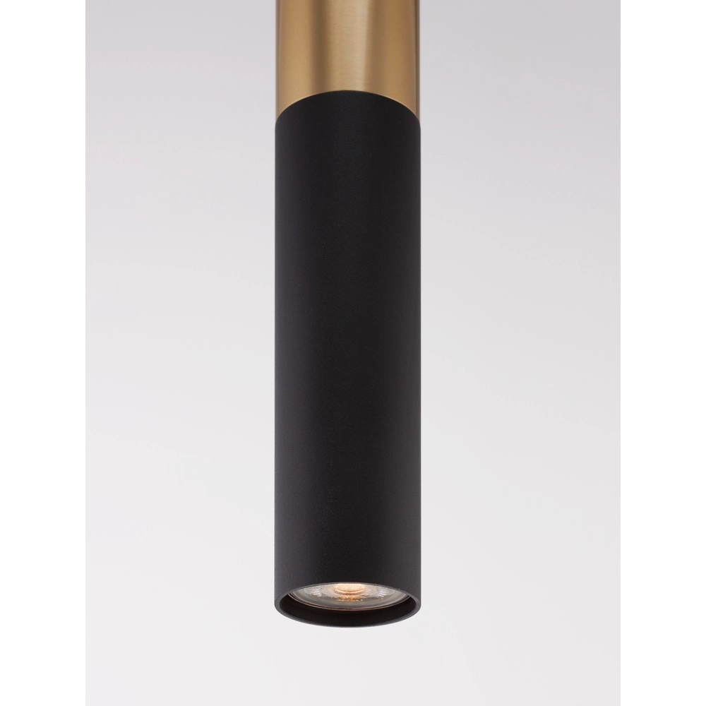 Pendant lamp Pongo M single 30cm gold with black Lyora 5212017430342
