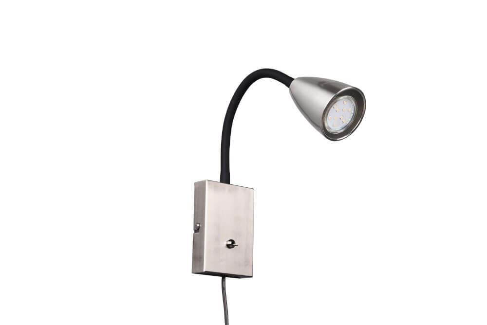 Flexible reading lamp Wanda Stainless steel
