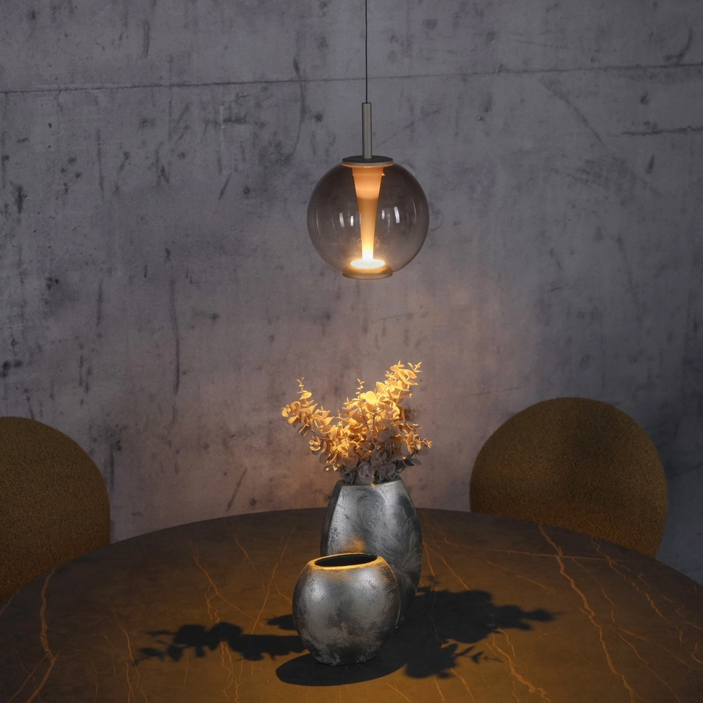 Led pendant light Pure Infinity with amber glass - Ø 18cm Paul Neuhaus 4012248399040