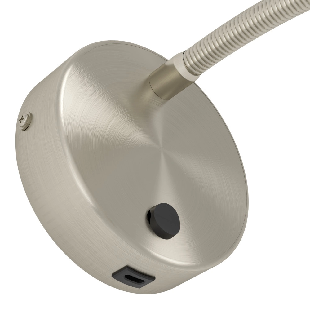 Bedside lamp Olivandino 1 Flexible nickel Eglo 9008606347803