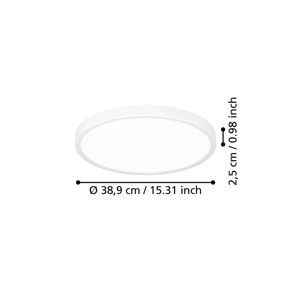 Led ceiling light Fueva 6 round - white - Ø 38,9cm Eglo 9008606330171