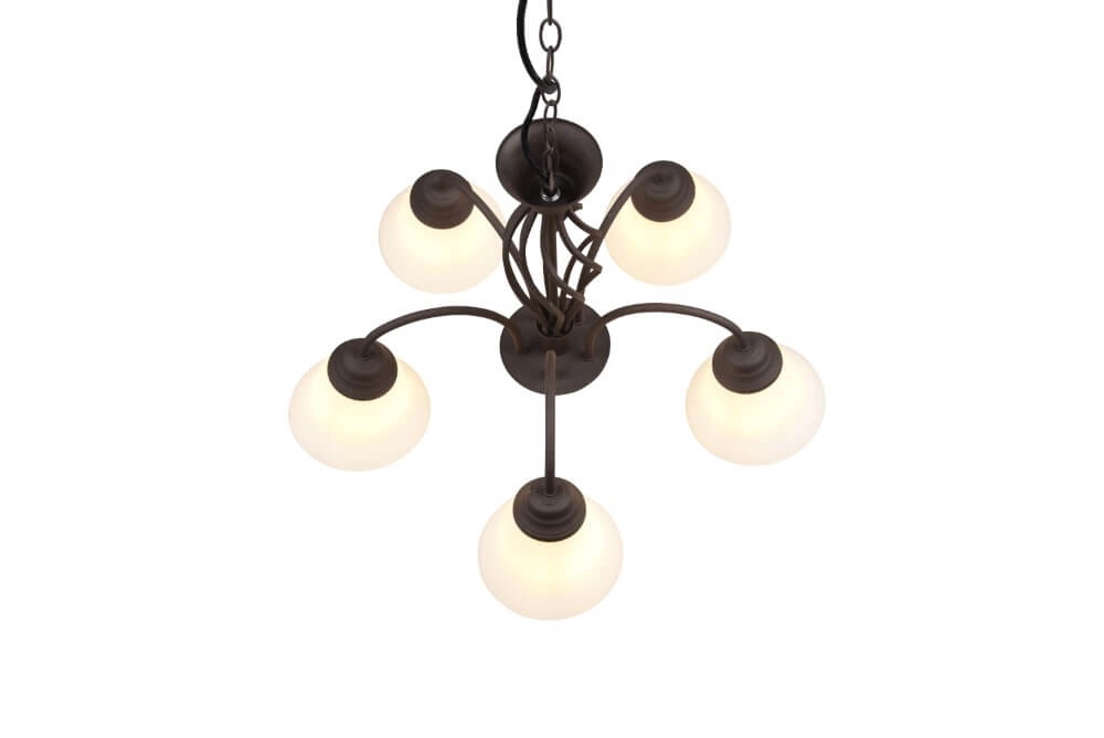Chandelier Rustica 60cm 5-light rust brown Trio 4017807504682