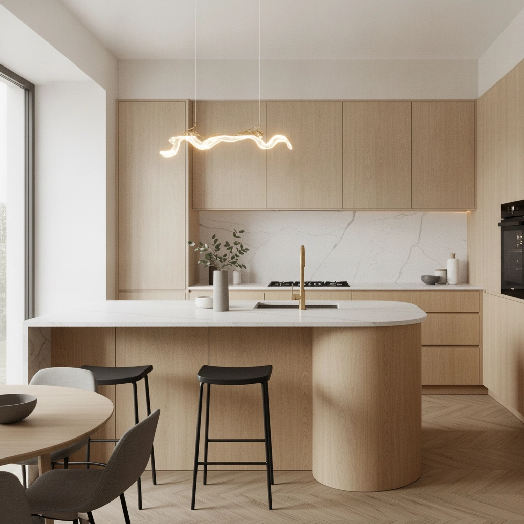 Golden pendant lamp Avesa with clear glass