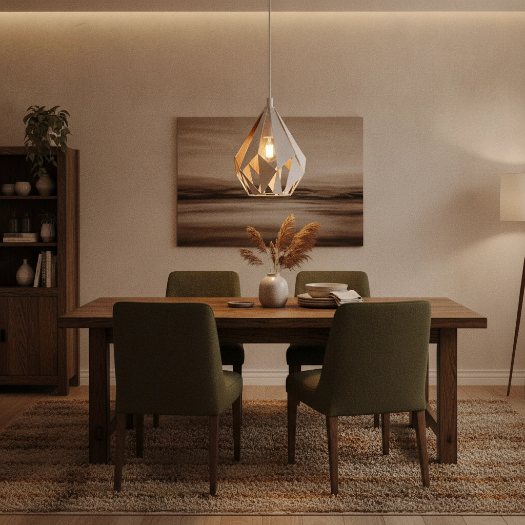 Pendant lamp Carlton 1 20cm white with gold