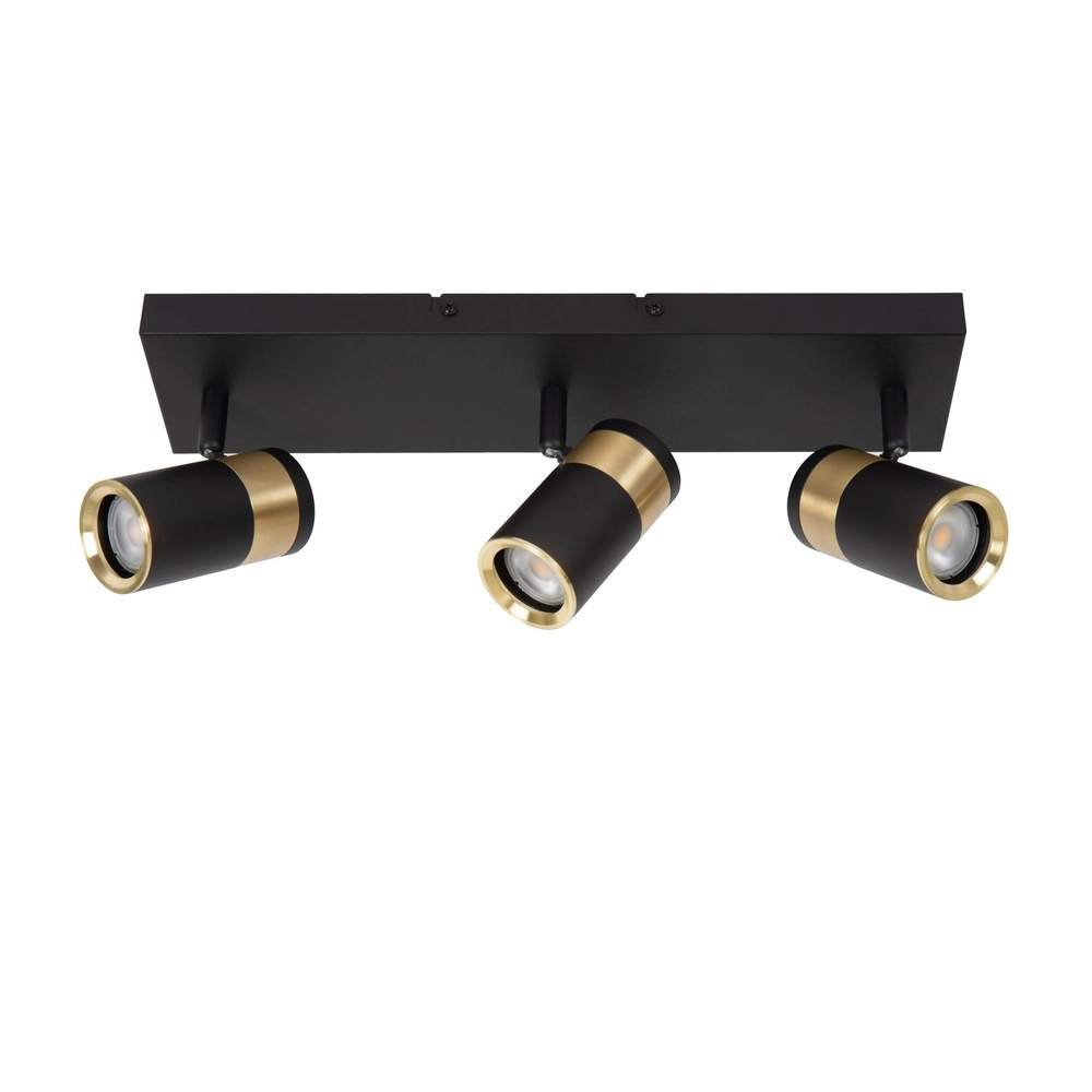 Ceiling lamp Gorik 3-light black with gold