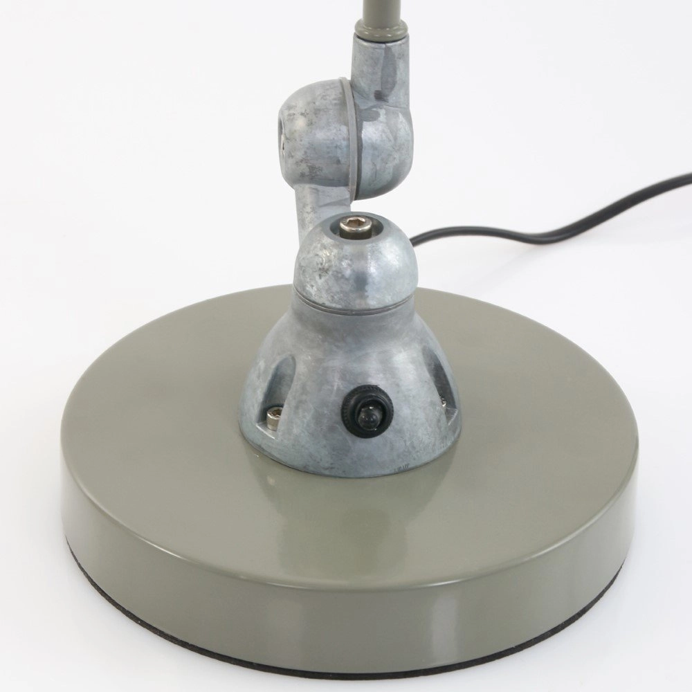 Rustic desk lamp Davin Retro Green with Grey Steinhauer 8712746102000