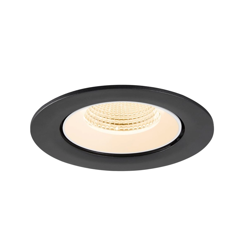 Recessed spotlight Numinos Gimble L black/white 2700K - 55deg SLV 4024163310444