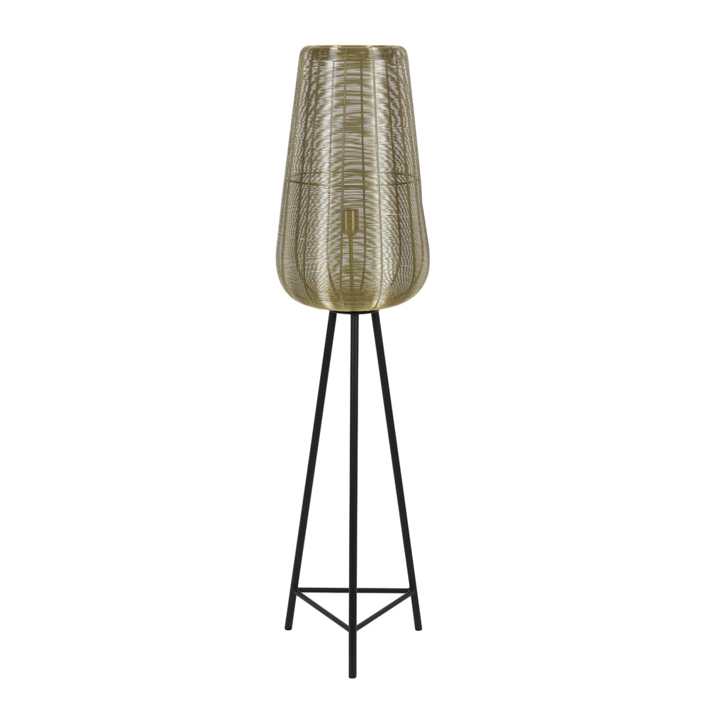 Tripod floor lamp Adeta gold 147cm Light & Living 8717807601317