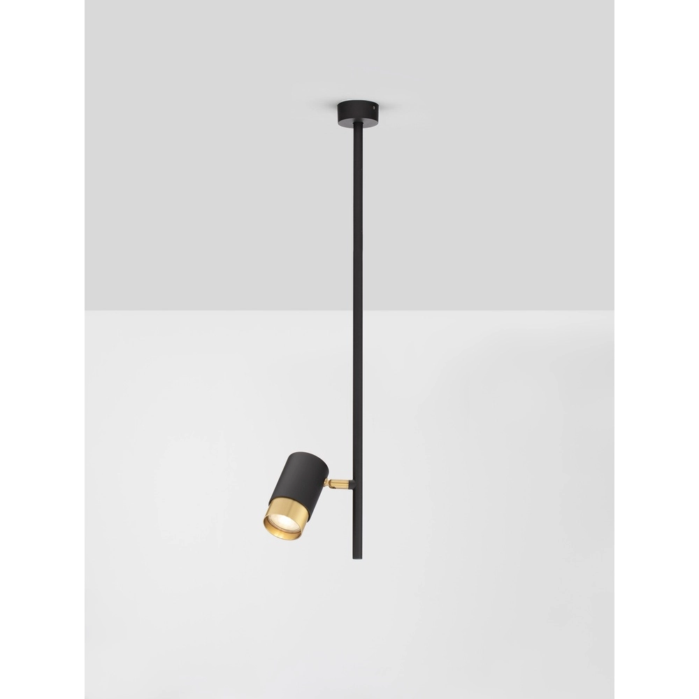 Ceiling lamp Pongo Single black with gold