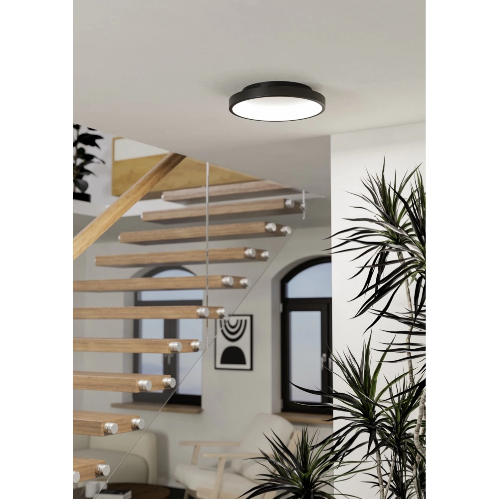 Round ceiling lamp Loretello-Z Smart Black Eglo 9008606358243