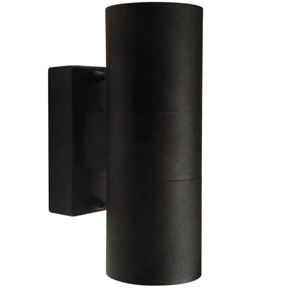 Up & downlighter Tin black 6cm