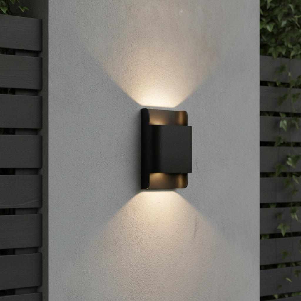 Black surface-mounted spotlight Polly 18cm