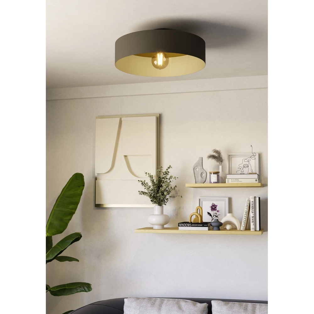 Scandinavian ceiling lamp Duaia Ø 42cm - cappuccino Eglo 9008606328000