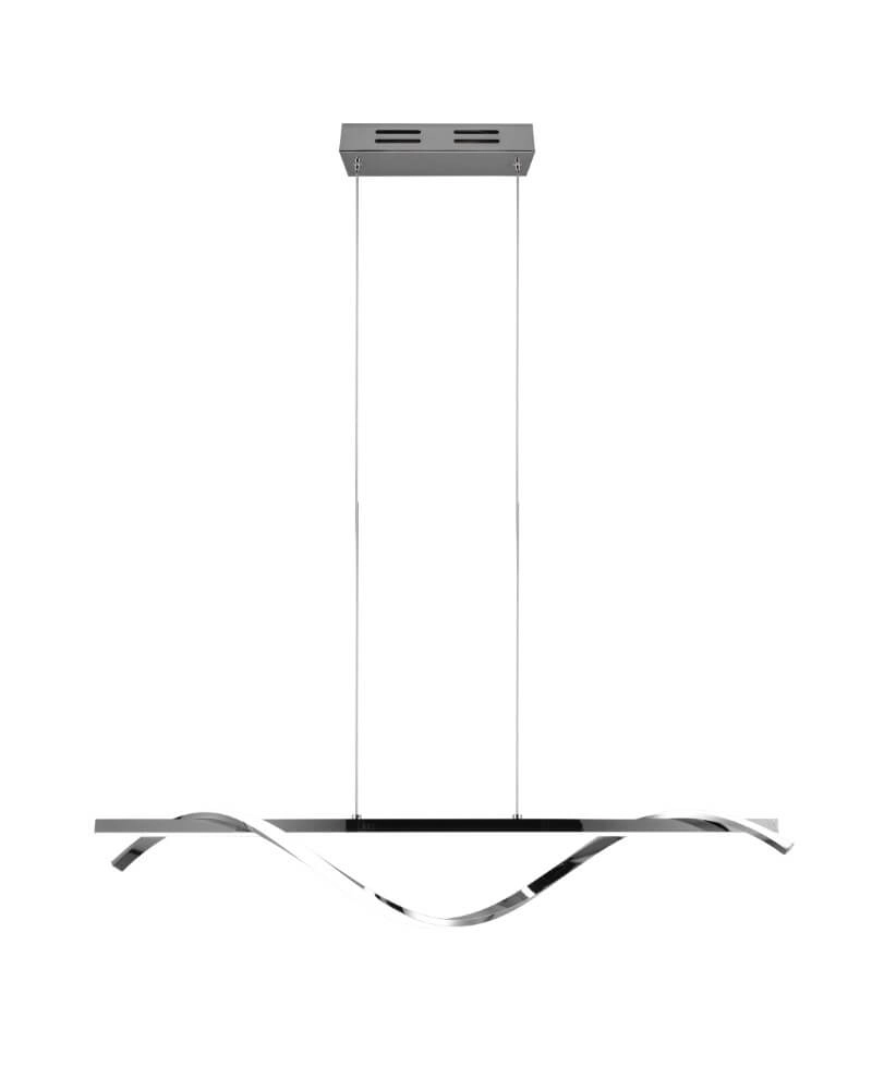 Hanging lamp Isabel 100cm long chrome Trio 4017807561357