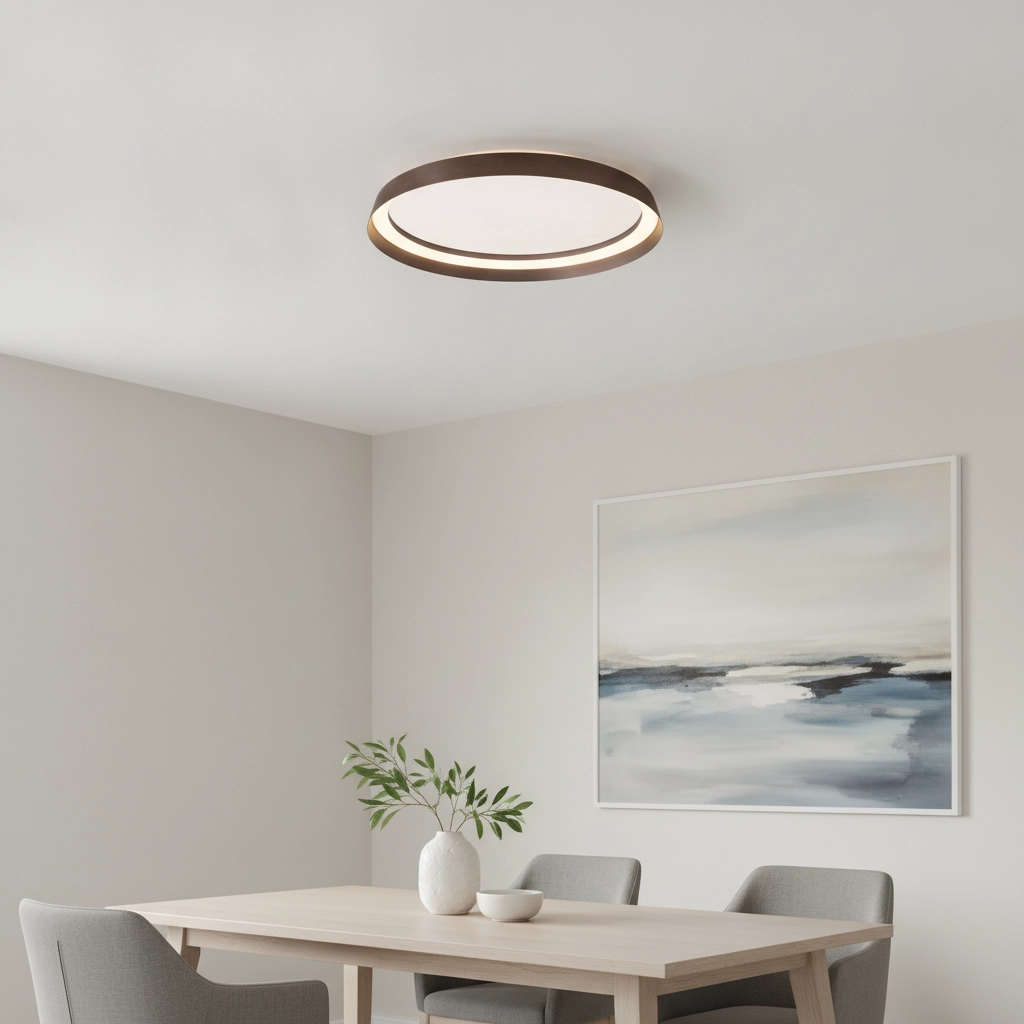 Design ceiling light Ormi Ø 45cm coffee brown