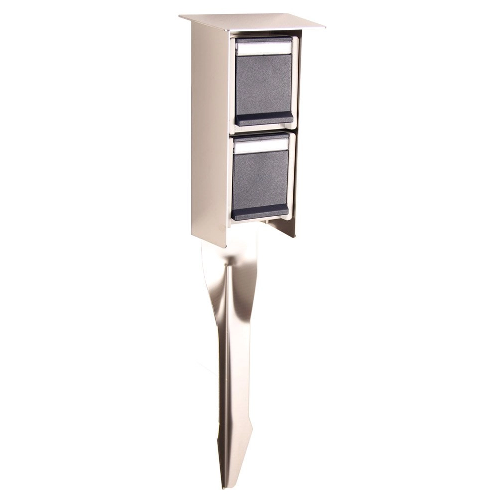 Garden socket Sockets for outdoor metal gray