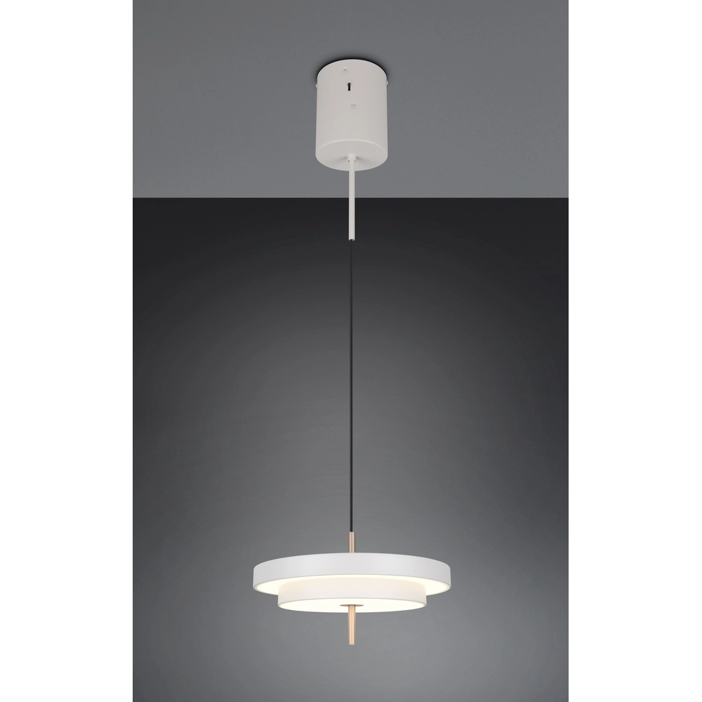 Design pendant lamp Keaton white Ø 40cm Trio 4017807653373