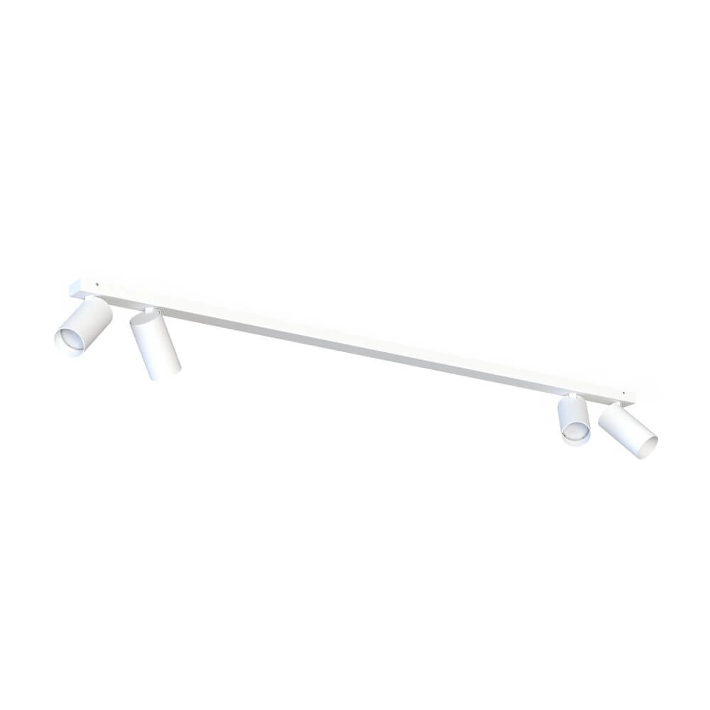 Long surface-mounted spotlight Mono white