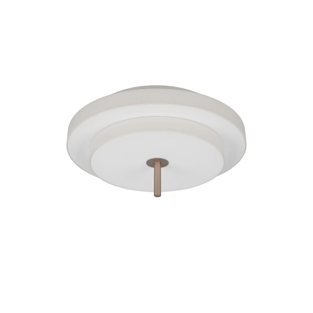 Modern ceiling lamp Keaton white Ø 40cm Trio 4017807653700