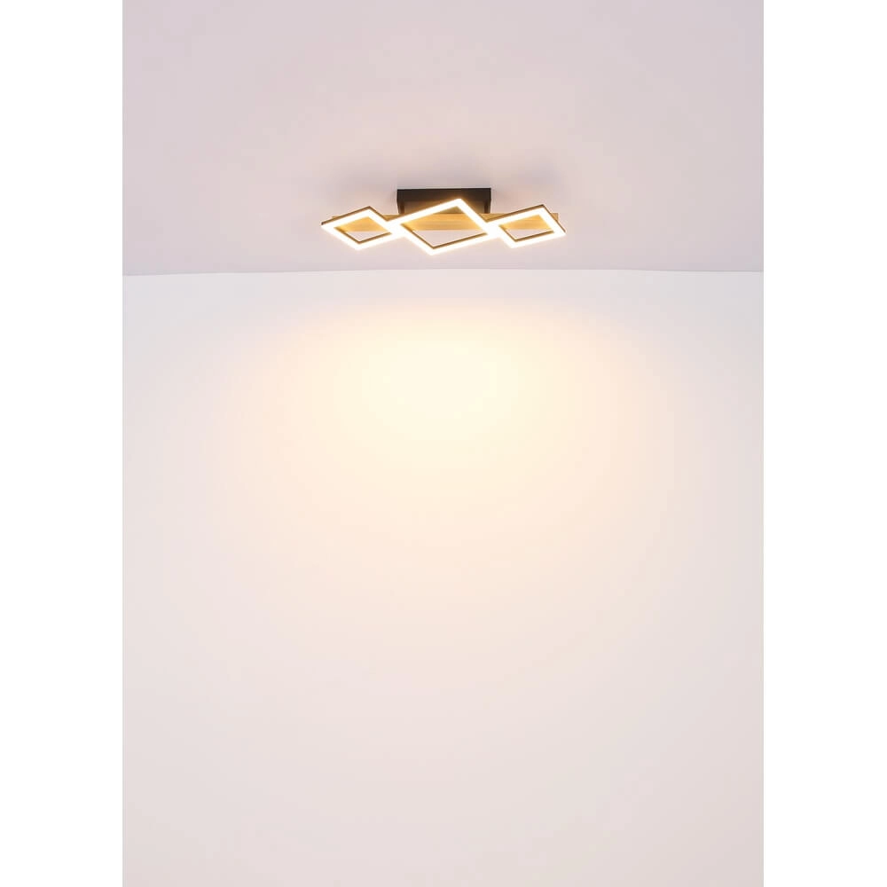 Modern ceiling lamp Dustin black 66cm Globo 9007371448104