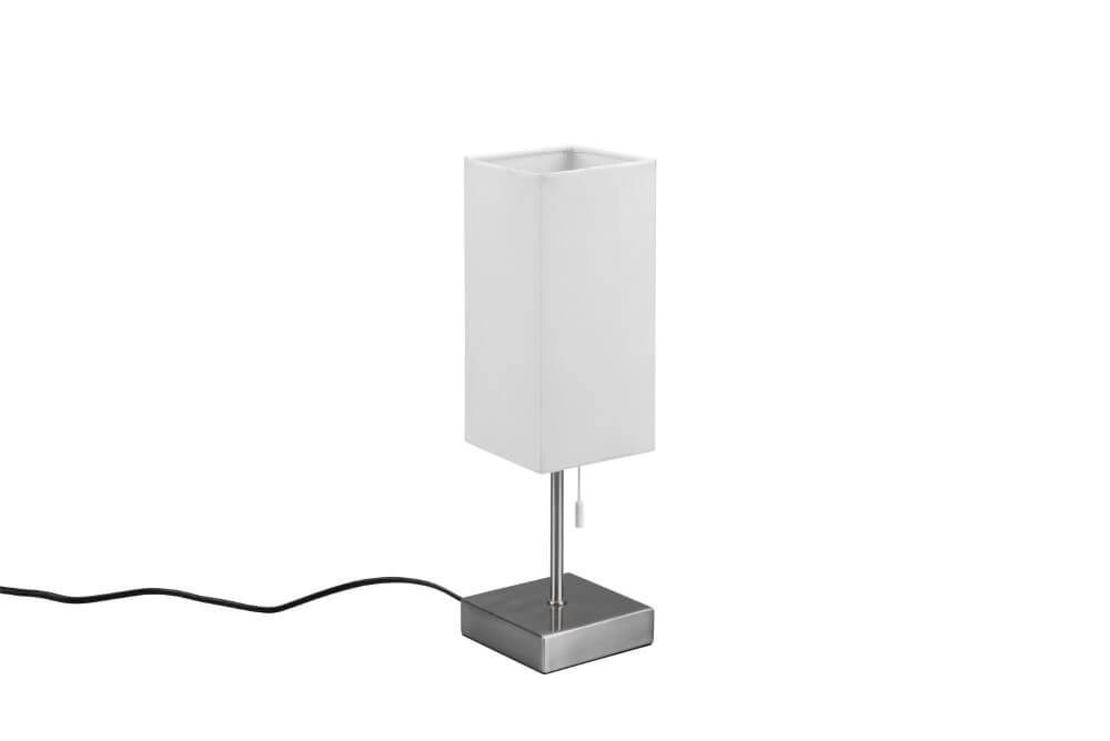 Twilight lamp Ole white with stainless steel