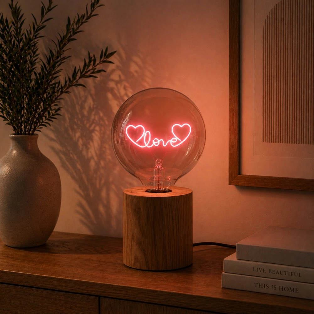 E27 light source Lumopop "Love" pink Brilliant 4004353477669