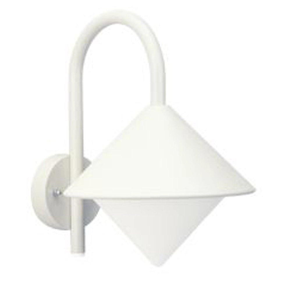 Outdoor wall lamp white Triangle 26cm