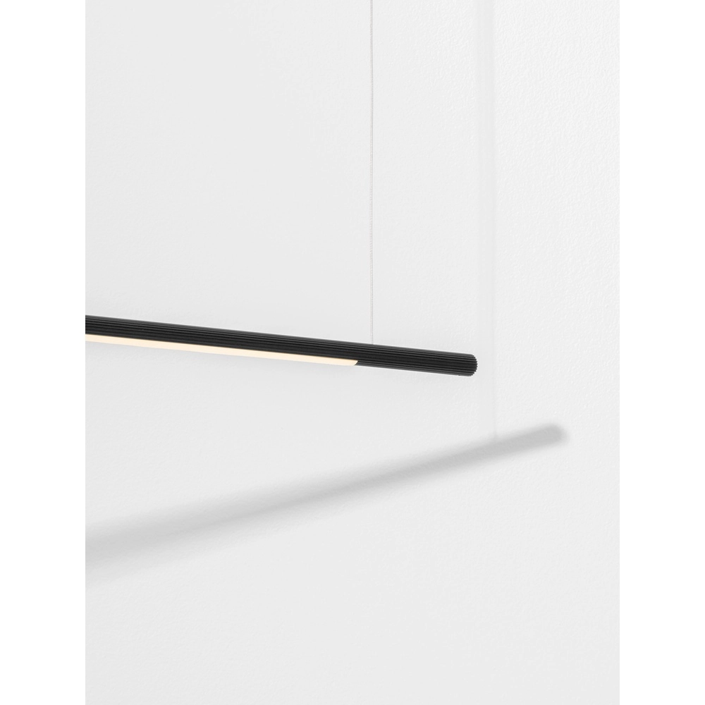 Sleek pendant lamp Brillia black 120cm Lyora 5212017473776