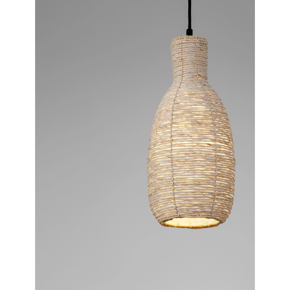 Pendant lamp Ona Ø 18cm rattan Lyora 5212017477538