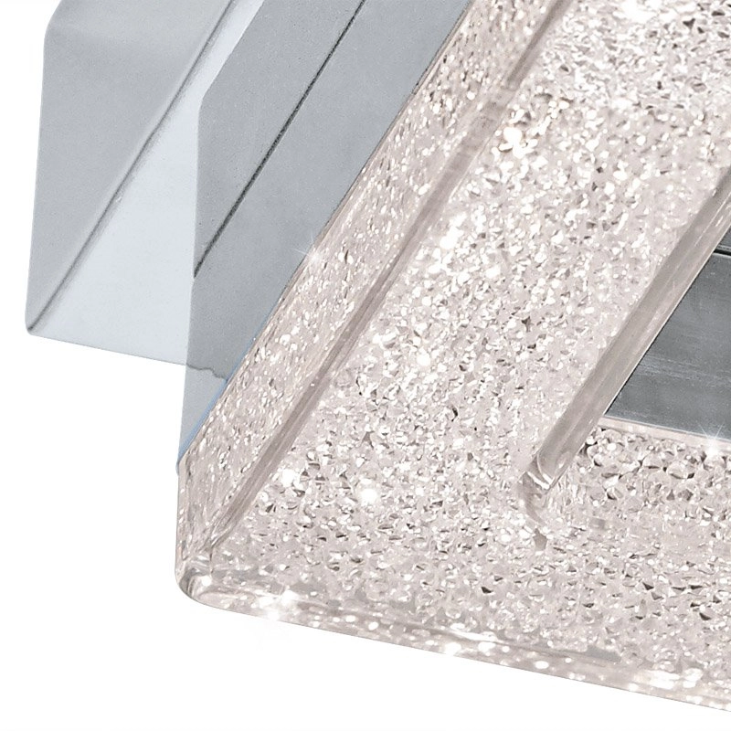 Led ceiling light Fradelo 4w - 3000K - 12cm chrome with crystal Eglo 9002759956554