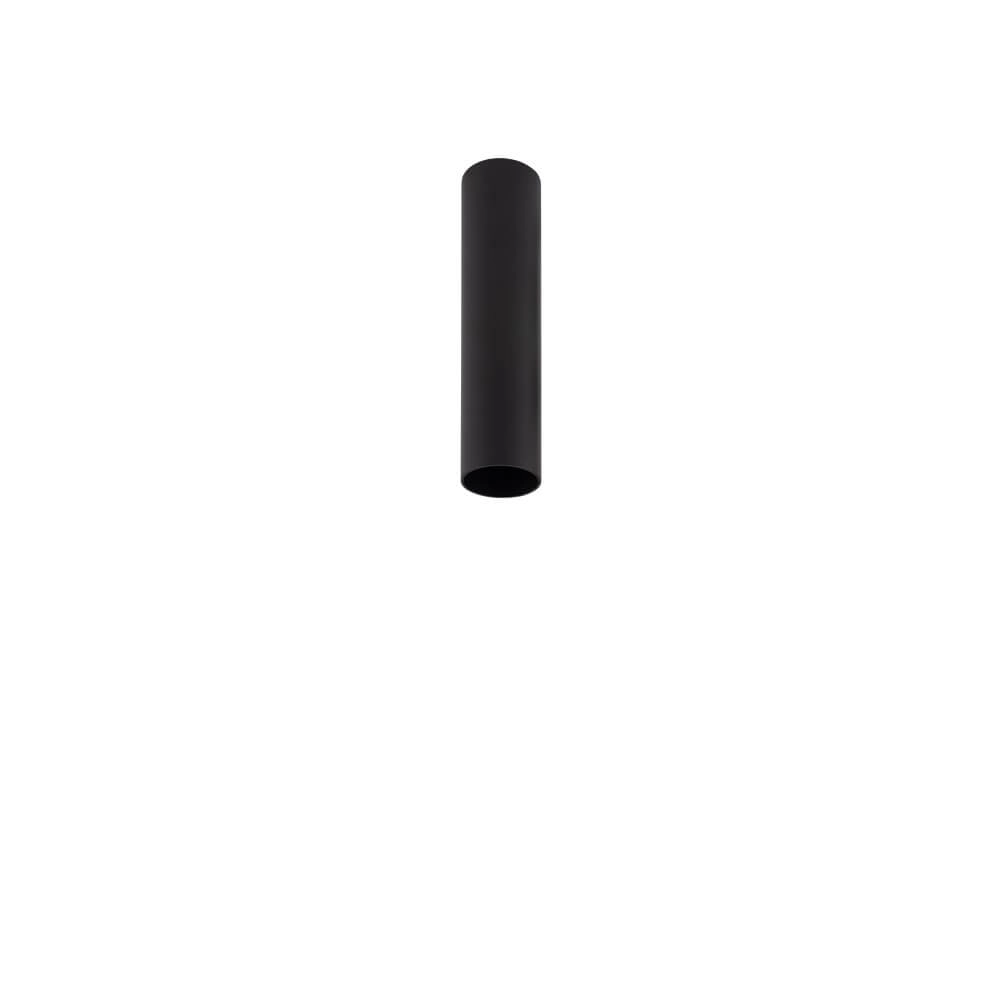 Black narrow ceiling spotlight Fourty S