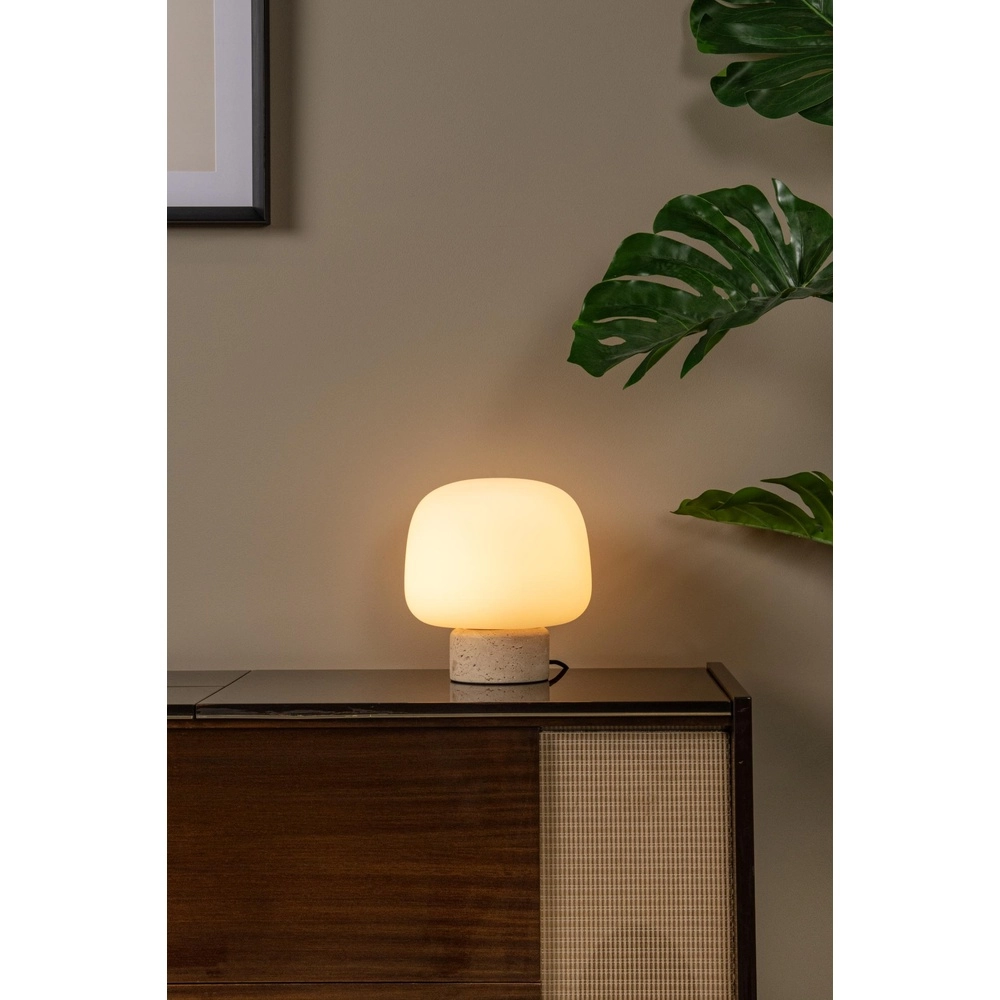 Japandi table lamp Anston Opal Lucide 5411212051615