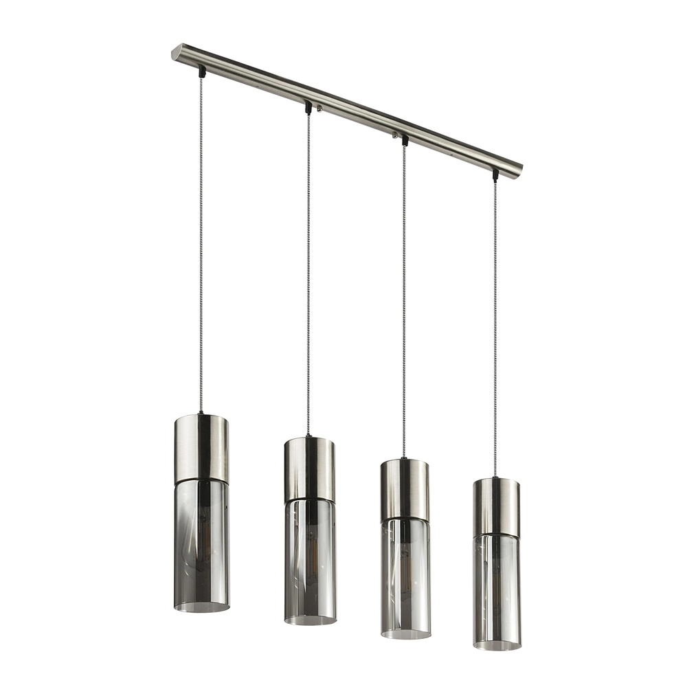4-light pendant lamp Annika Nickel design Globo 9007371382200
