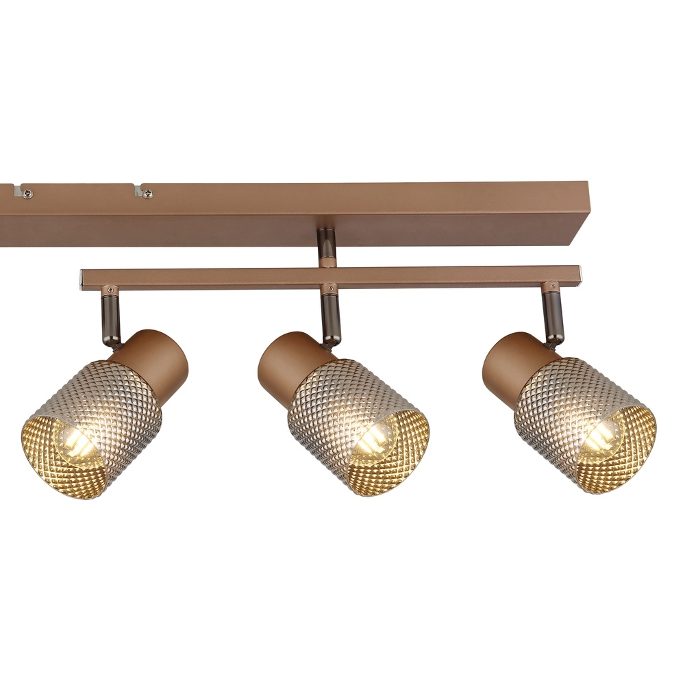 Ceiling lamp Satella 5-light coffee brown Globo 9007371471577