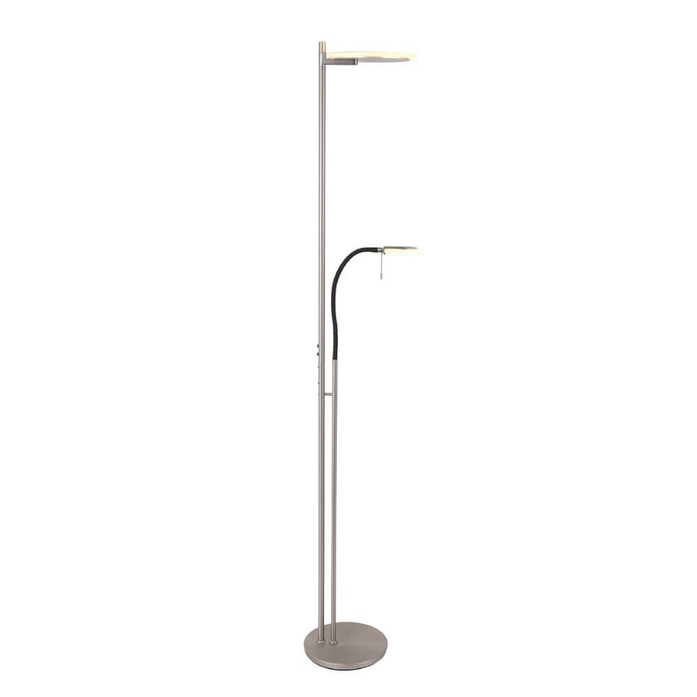 LED reading lamp 2-light Turound 40w - 2200-4000K - 187cm stainless steel clear glass Steinhauer 8712746134797