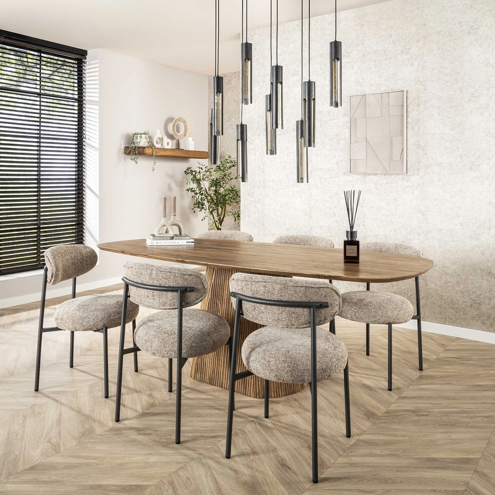 9L pendant light Tube black - E27 Lyora 8716803511361