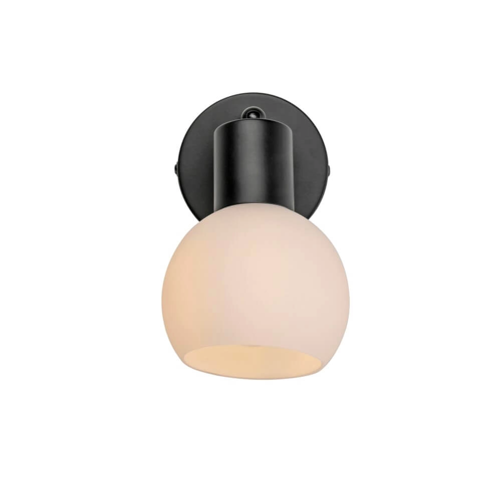 Black wall lamp Loki 1-light Just Light 4043689000752