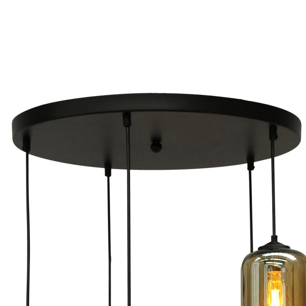 Hanging lamp Quinto Smoke 5-light Curiosa Masterlight 8718121242910