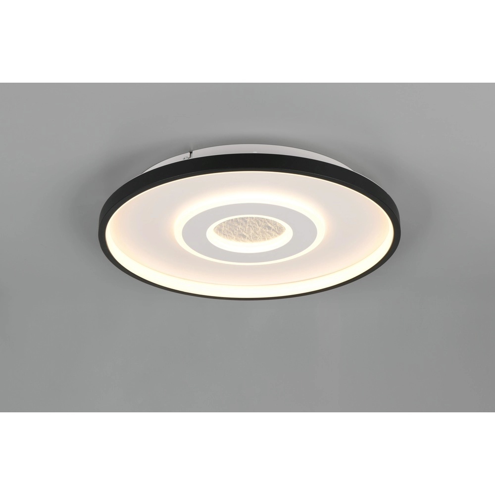 Round ceiling lamp Nazar black and white Trio 4017807659641