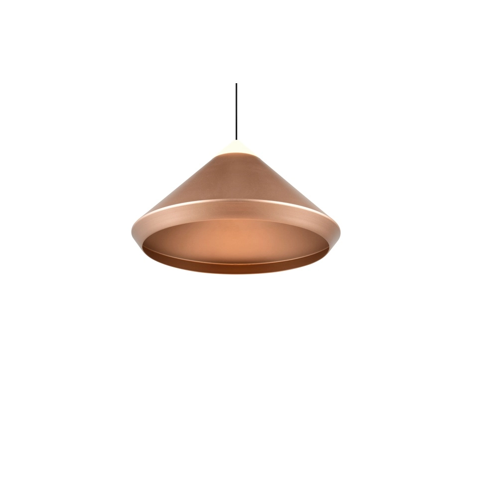 Modern pendant lamp Laguna Ø 30cm coffee brown Trio 4017807677522