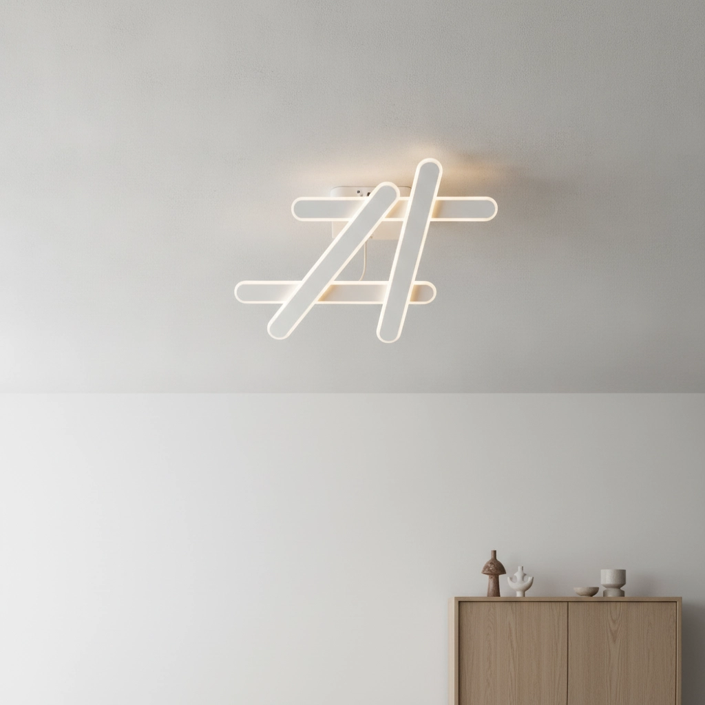 Design ceiling lamp Willow M white