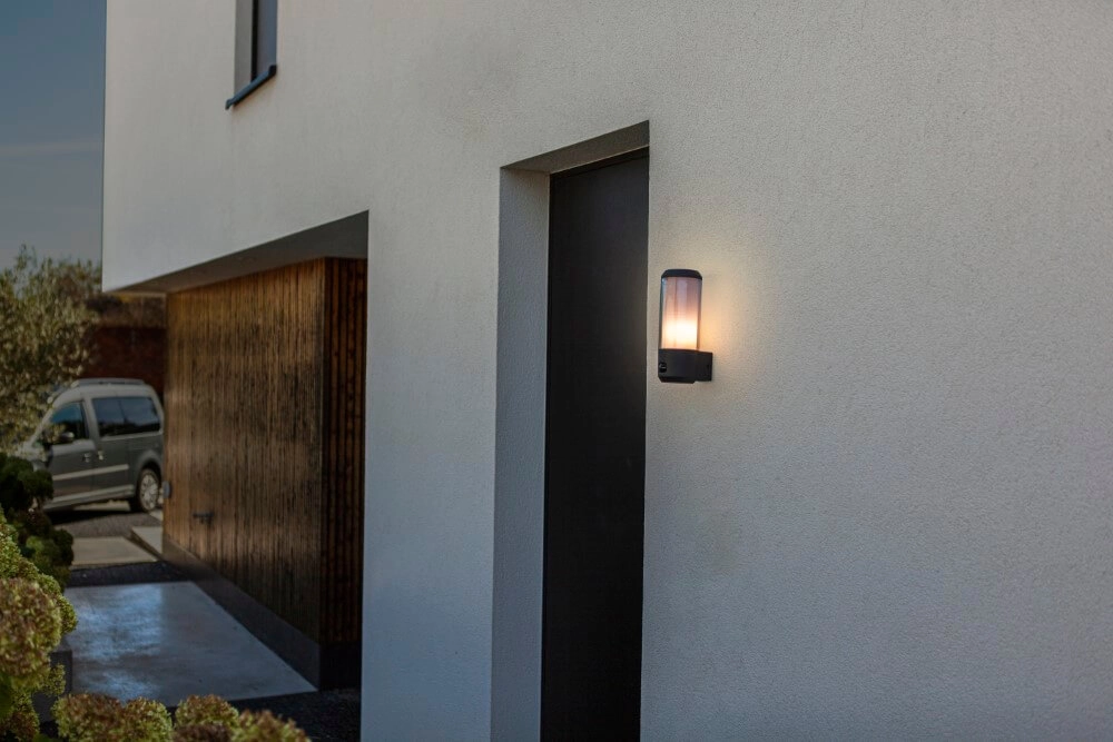 Anthracite wall lamp Heros with sensor Lutec 6939412014920